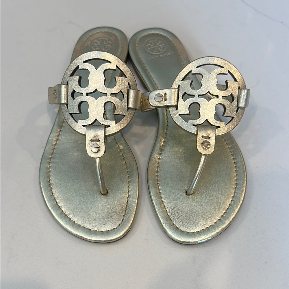 Tory Burch Metallic Sandals